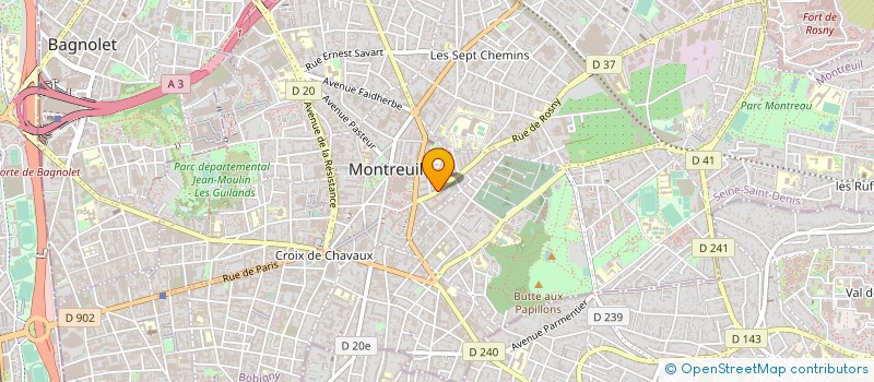 localisation de l'entreprise CAISSE ASSUR VIEILLE INVAL MALA CULTES à MONTREUIL