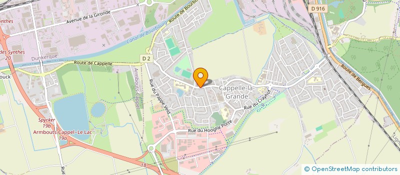 localisation de l'entreprise CAISSE AVANCE PHARMACEUTIQUES  CAPPELLE-LA-GRANDE