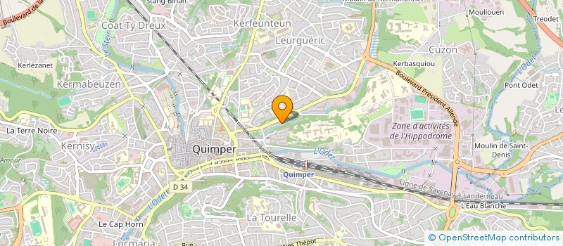 localisation de l'entreprise CAISSE BUREAUTIQUE SERVICE à QUIMPER