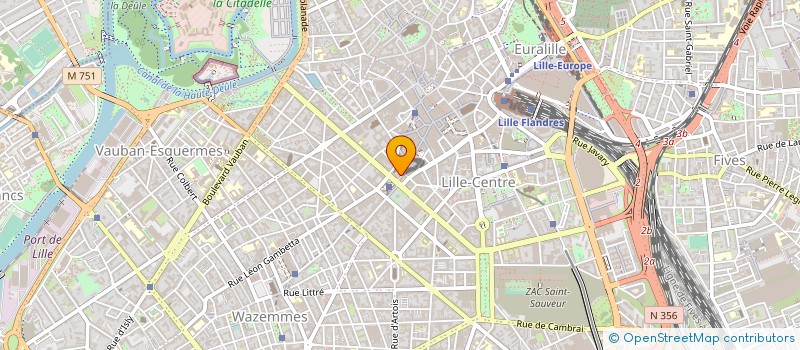 localisation de l'entreprise CAISSE CENTRALE DE CREDIT MUTUEL DU NORD à LILLE