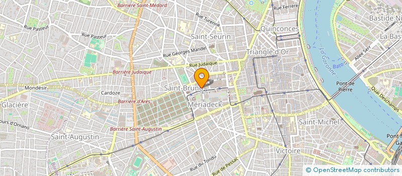 localisation de l'entreprise CAISSE CHIRURG MUTUELLE DE LA GIRONDE à BORDEAUX