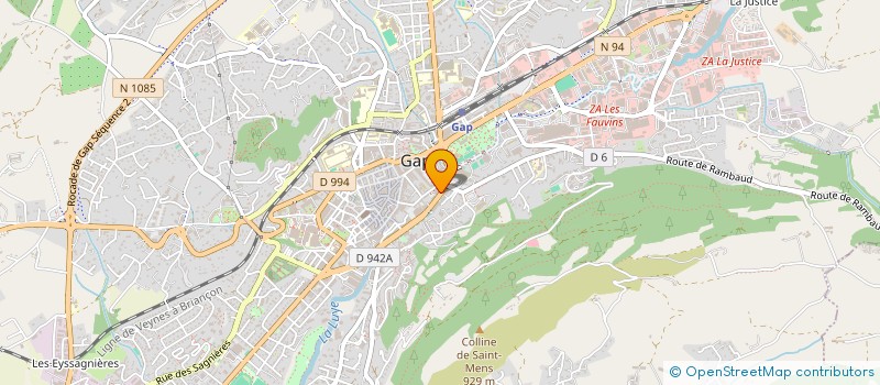 localisation de l'entreprise CAISSE COMMUNE DE SECURITE SOCIALE DES HAUTES ALPES  GAP