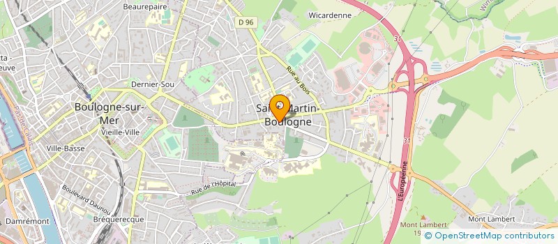 localisation de l'entreprise CAISSE COMPLEMENT ACTION SOCIALE EDF GDF à SAINT-MARTIN-BOULOGNE