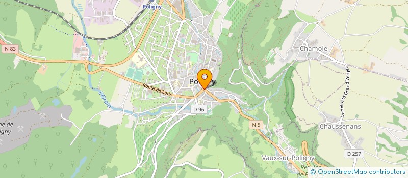 localisation de l'entreprise CAISSE CRED MUTUEL ARBOIS POLIGNY SALINS à POLIGNY