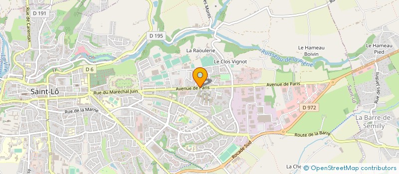 localisation de l'entreprise CAISSE CREDIT AGRICOLE  SAINT-LO