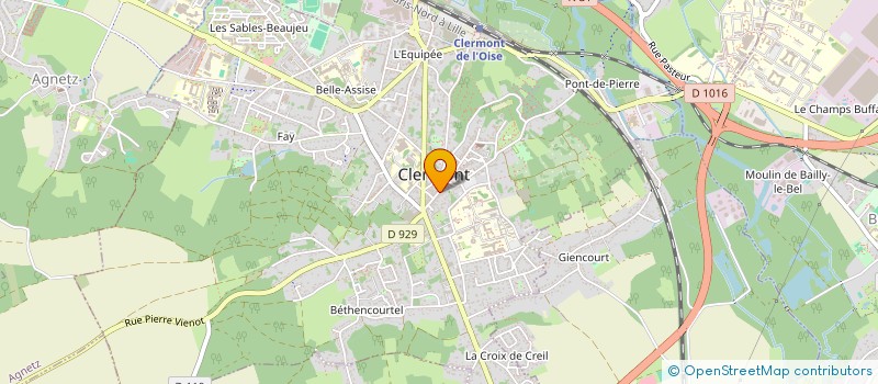 localisation de l'entreprise CAISSE CREDIT AGRICOLE MUTUEL  CLERMONT