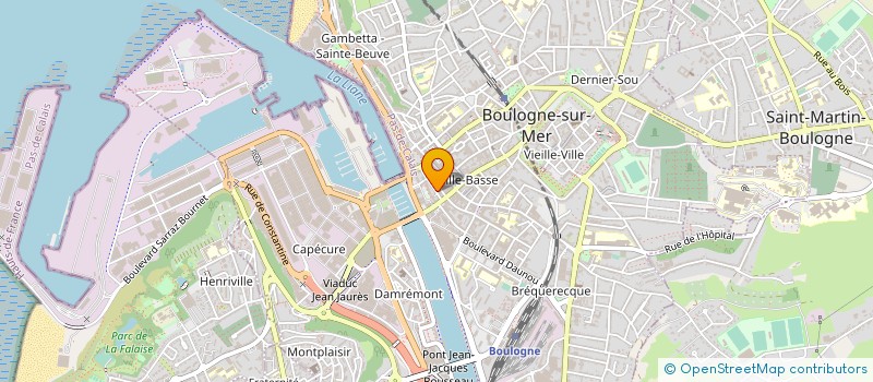 localisation de l'entreprise CAISSE CREDIT MUNICIPAL BOULOGNE SUR MER à BOULOGNE-SUR-MER