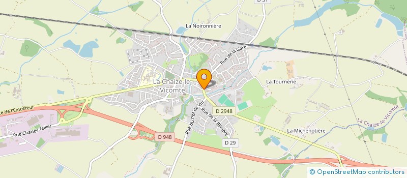 localisation de l'entreprise CAISSE CREDIT MUT LA CHAIZE LE VICOMTE  LA CHAIZE-LE-VICOMTE