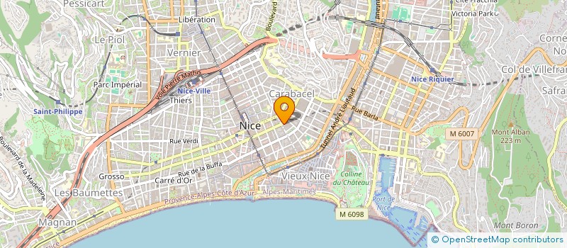 localisation de l'entreprise CAISSE CREDIT MUT PROFESS SANTE ALPES CA à NICE