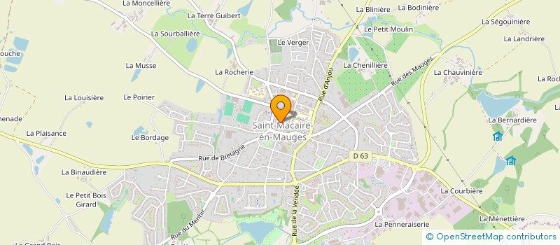 localisation de l'entreprise CAISSE CREDIT MUT ST MACAIRE EN MAUGES  SEVREMOINE