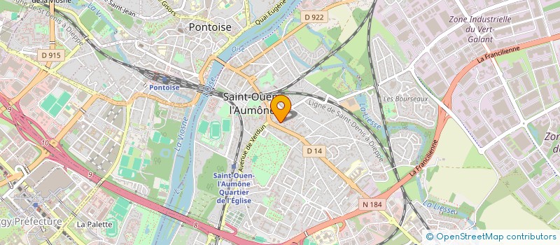 localisation de l'entreprise CAISSE CREDIT MUT ST OUEN L AUMONE  SAINT-OUEN-L'AUMONE