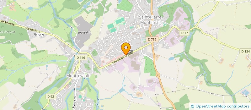 localisation de l'entreprise CAISSE CREDIT MUT ST PIERRE MONTLIMART à MONTREVAULT-SUR-EVRE