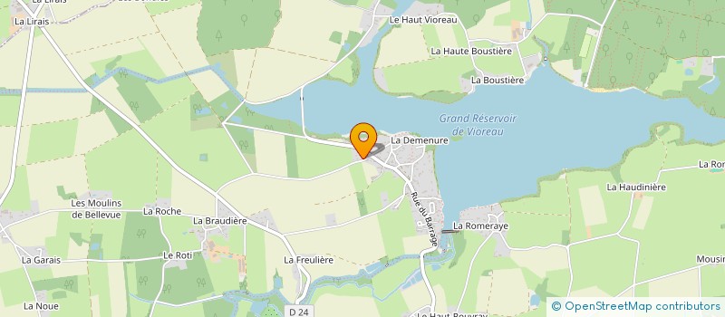 localisation de l'entreprise CAISSE CREDIT MUTUE NOTRE DAME LANGUEURS  JOUE-SUR-ERDRE