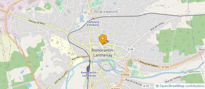 localisation de l'entreprise CAISSE CREDIT MUTUEL  ROMORANTIN-LANTHENAY