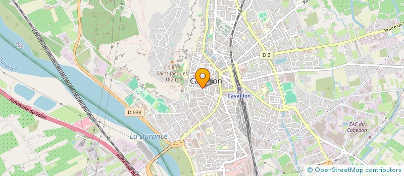 localisation de l'entreprise CAISSE CREDIT MUTUEL AGRICOLE ET RURAL  CAVAILLON