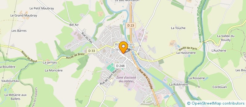 localisation de l'entreprise CAISSE CREDIT MUTUEL AMBRIERES-VALLEES  AMBRIERES-LES-VALLEES