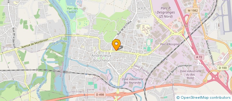 localisation de l'entreprise CAISSE CREDIT MUTUEL ANDREZIEUX BOUTHEON  ANDREZIEUX-BOUTHEON