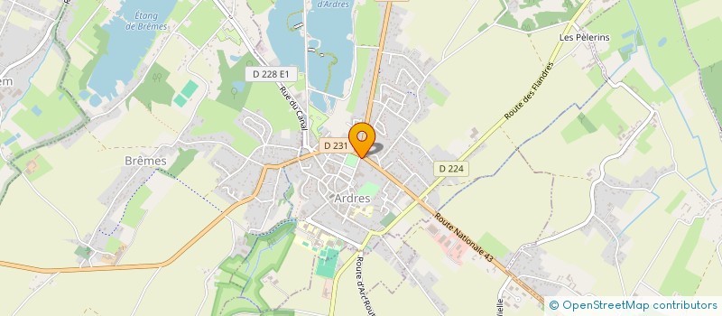 localisation de l'entreprise CAISSE CREDIT MUTUEL ARDRES  ARDRES