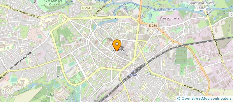 localisation de l'entreprise CAISSE CREDIT MUTUEL ARRAS à ARRAS