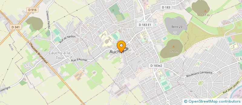 localisation de l'entreprise CAISSE CREDIT MUTUEL AUCHEL  AUCHEL