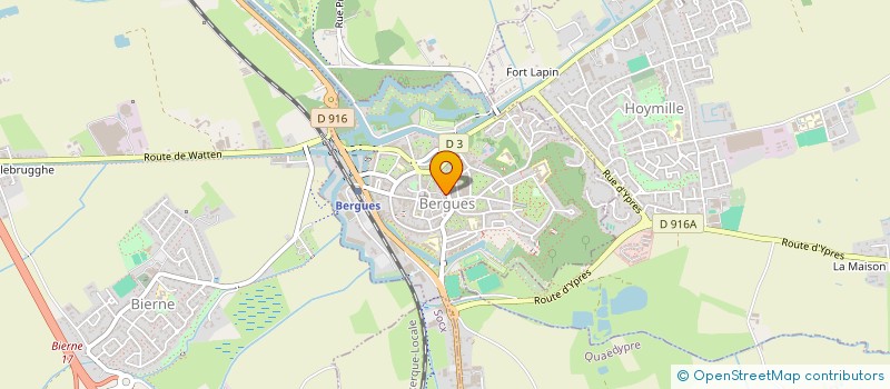 localisation de l'entreprise CAISSE CREDIT MUTUEL BERGUES à BERGUES