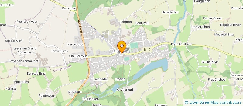 localisation de l'entreprise CAISSE CREDIT MUTUEL BERVEN PLOUVORN  PLOUVORN