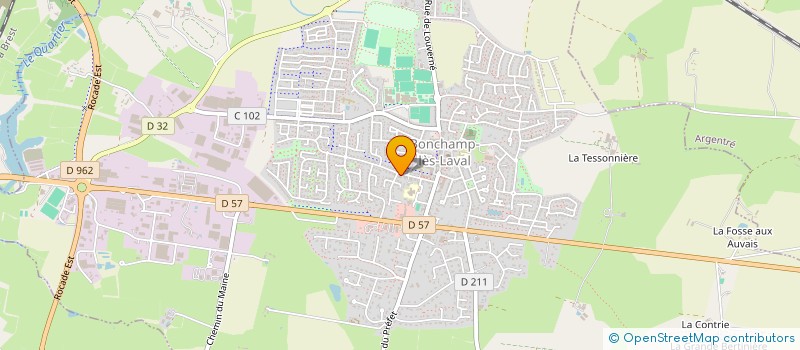 localisation de l'entreprise CAISSE CREDIT MUTUEL BONCHAMP LES LAVAL  BONCHAMP-LES-LAVAL