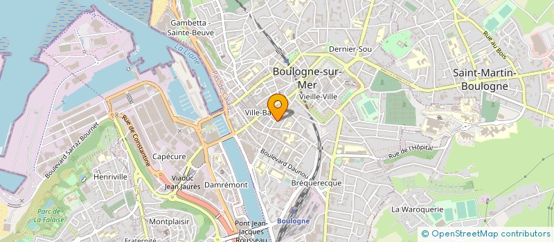 localisation de l'entreprise CAISSE CREDIT MUTUEL BOULOGNE-SUR-MER à BOULOGNE-SUR-MER