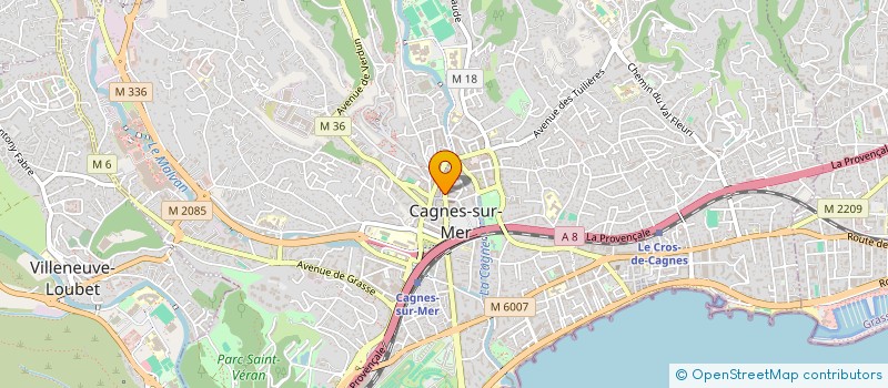 localisation de l'entreprise CAISSE CREDIT MUTUEL CAGNES à CAGNES-SUR-MER