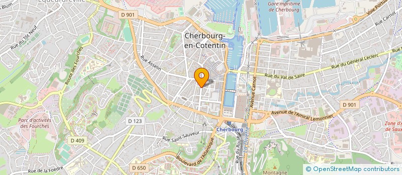 localisation de l'entreprise CAISSE CREDIT MUTUEL CHERBOURG-SCHUMAN à CHERBOURG-EN-COTENTIN