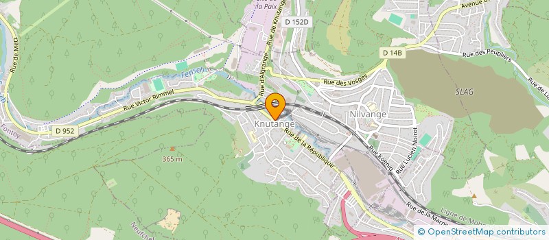 localisation de l'entreprise CAISSE CREDIT MUTUEL COEUR DE FENSCH  KNUTANGE