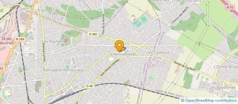 localisation de l'entreprise CAISSE CREDIT MUTUEL CONFLANS  CONFLANS-SAINTE-HONORINE