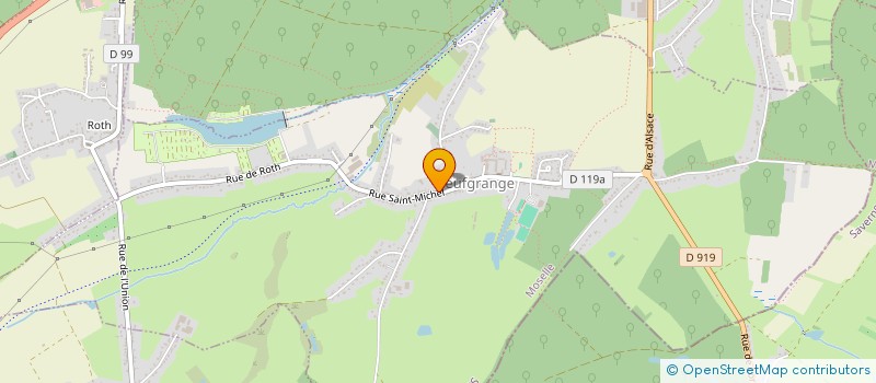 localisation de l'entreprise CAISSE CREDIT MUTUEL COTEAUX VAL SARRE  NEUFGRANGE