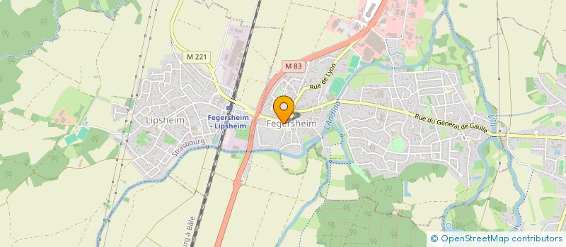 localisation de l'entreprise CAISSE CREDIT MUTUEL COURS DE L'ANDLAU  FEGERSHEIM