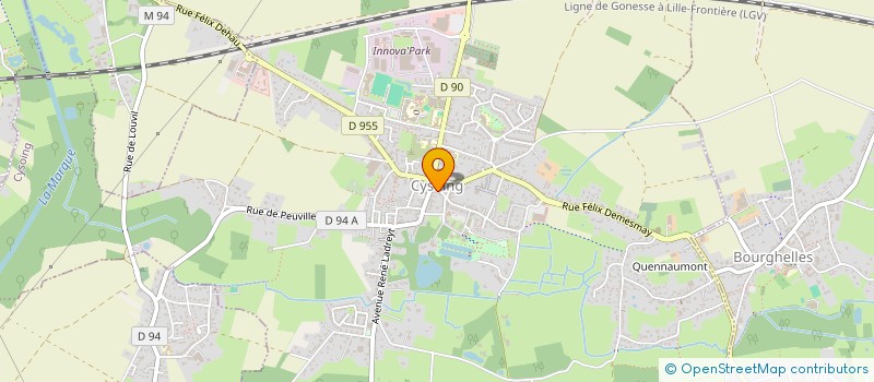 localisation de l'entreprise CAISSE CREDIT MUTUEL CYSOING à CYSOING