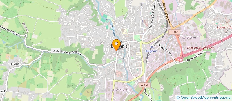 localisation de l'entreprise CAISSE CREDIT MUTUEL DE BRIGNAIS  BRIGNAIS