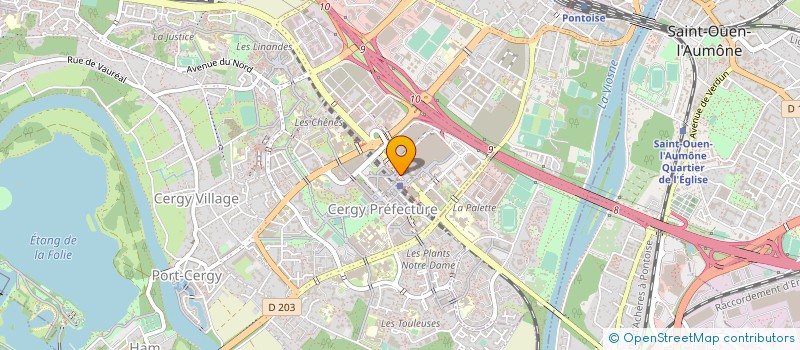 localisation de l'entreprise CAISSE CREDIT MUTUEL DE CERGY PONTOISE à CERGY