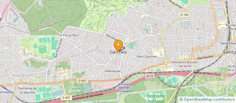 localisation de l'entreprise CAISSE CREDIT MUTUEL DE GARCHES à GARCHES