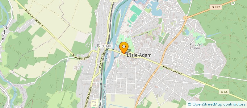 localisation de l'entreprise CAISSE CREDIT MUTUEL DE L'ISLE ADAM  L'ISLE-ADAM