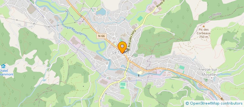 localisation de l'entreprise CAISSE CREDIT MUTUEL DE LA HAUTE MOSELLE  LE THILLOT