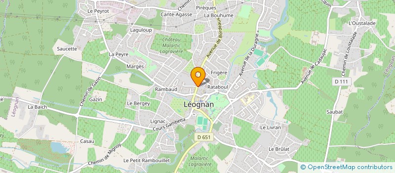 localisation de l'entreprise CAISSE CREDIT MUTUEL DE LEOGNAN  LEOGNAN