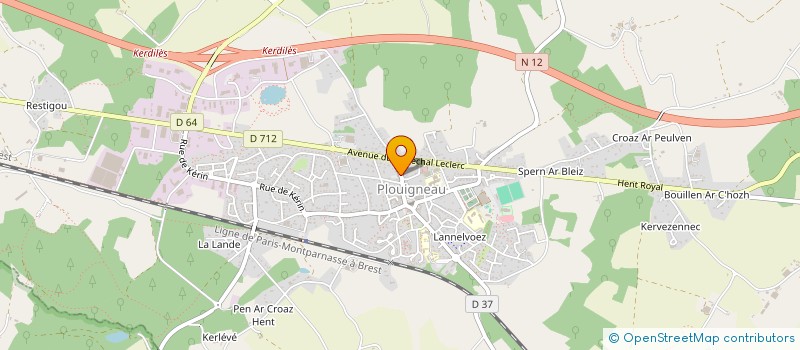 localisation de l'entreprise CAISSE CREDIT MUTUEL DE PLOUIGNEAU  PLOUIGNEAU