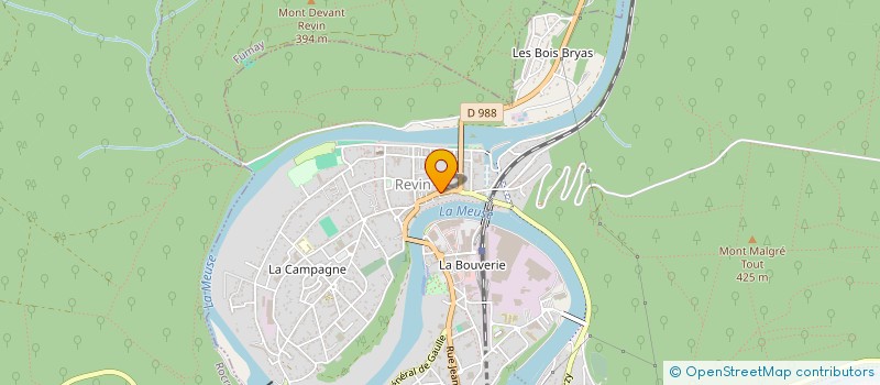 localisation de l'entreprise CAISSE CREDIT MUTUEL DE REVIN  REVIN