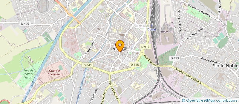 localisation de l'entreprise CAISSE CREDIT MUTUEL DOUAI  DOUAI