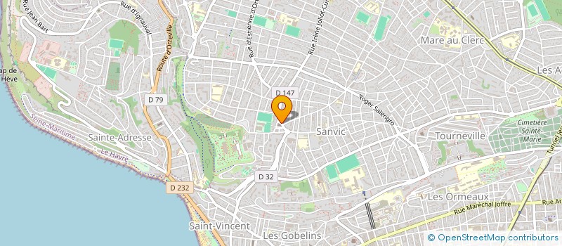 localisation de l'entreprise CAISSE CREDIT MUTUEL DU HAVRE SANVIC  LE HAVRE