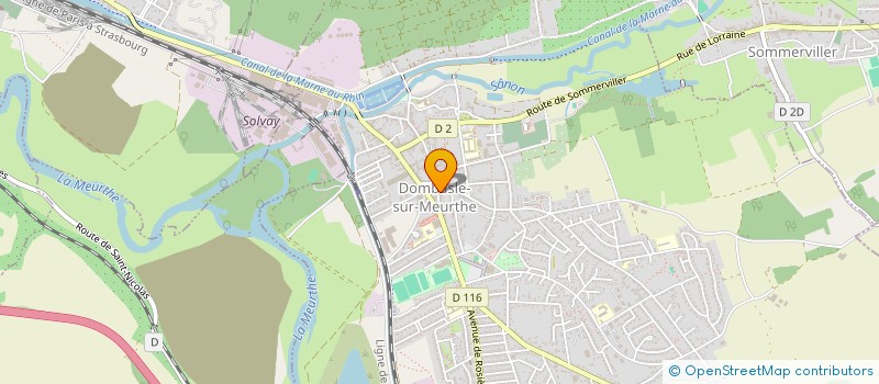 localisation de l'entreprise CAISSE CREDIT MUTUEL DU VAL DE MEURTHE  DOMBASLE-SUR-MEURTHE