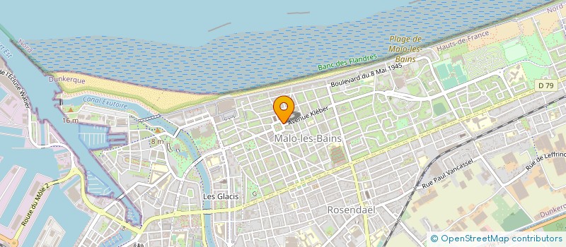 localisation de l'entreprise CAISSE CREDIT MUTUEL DUNKERQUE MALO à DUNKERQUE