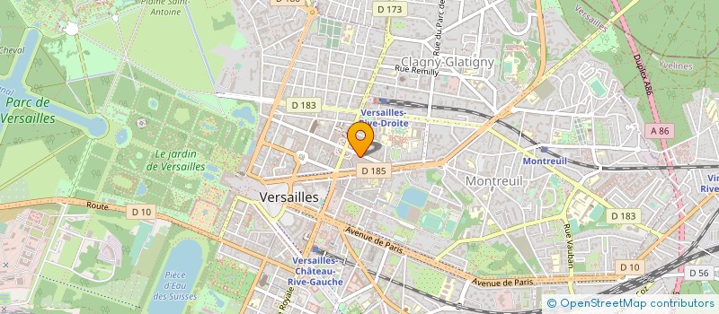 localisation de l'entreprise CAISSE CREDIT MUTUEL ENSEIGN VERSAILLES à VERSAILLES