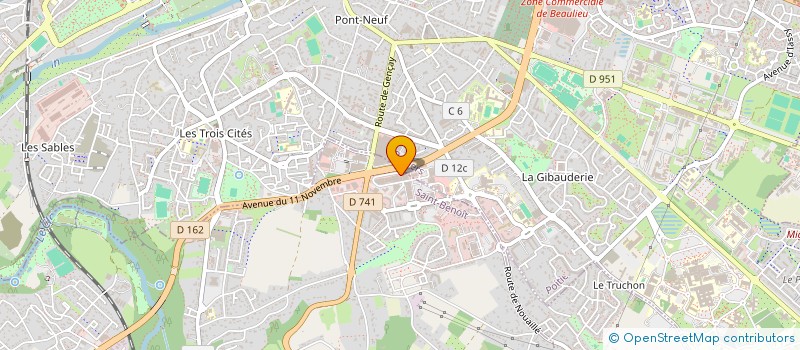 localisation de l'entreprise CAISSE CREDIT MUTUEL ENSEIGNANT POITIERS à SAINT-BENOIT