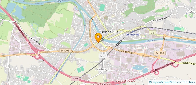 localisation de l'entreprise CAISSE CREDIT MUTUEL FAUCIGNY  BONNEVILLE